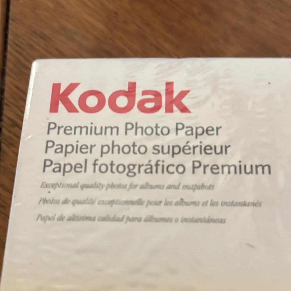 Kodak Premium Photo Paper with Yellow and Gray Accents
